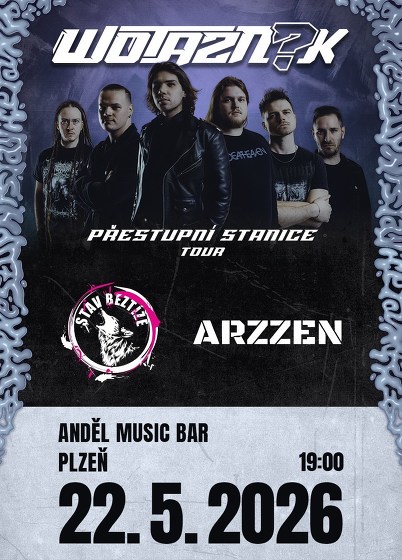 Plakát události Wotazník + hosté | PŘESTUPNÍ STANICE TOUR | Plzeň