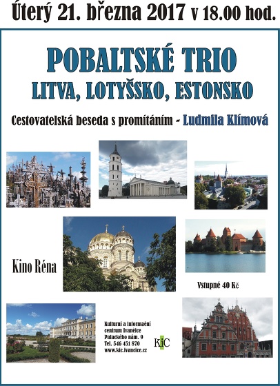 Plakát události Cestovatelská beseda Pobaltské trio