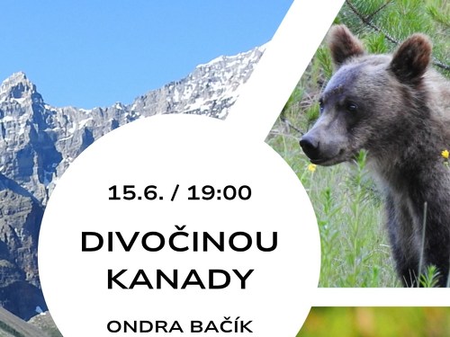 Plakát události Divočinou Kanady