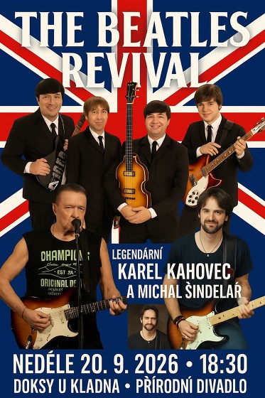 Plakát události The Beatles Revival + Karel Kahovec + Michal Šindelář