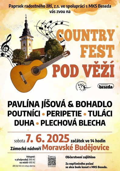 Plakát události Country fest pod věží