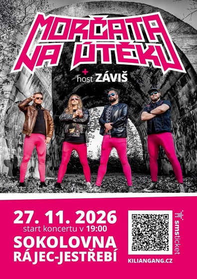 Plakát události Morčata na útěku a Záviš