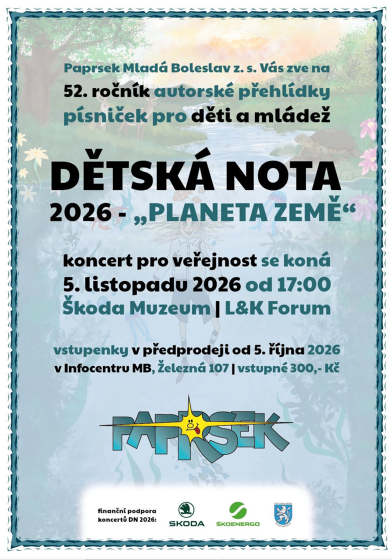 Plakát události Dětská nota