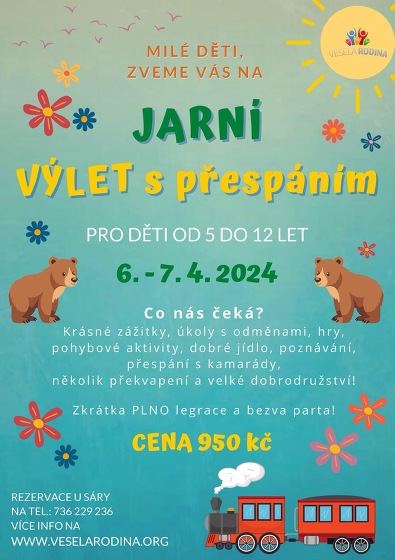 Plakát události Jarní výlet s přespáním