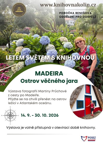 Plakát události Letem světem s knihovnou: Madeira - ostrov věčného jara