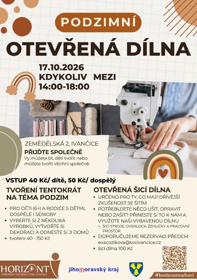 Plakát události Otevřená dílna říjen 2026