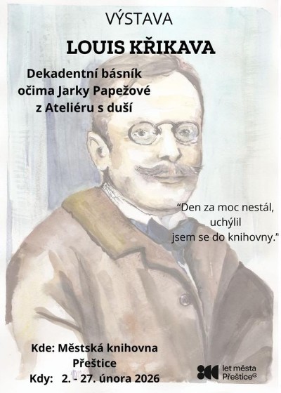 Plakát události Výstava: rodák Luis Křikava - dekadentní básník, který miloval svoje město