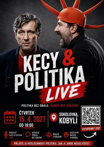 Plakát události Kecy & Politika Kobylí