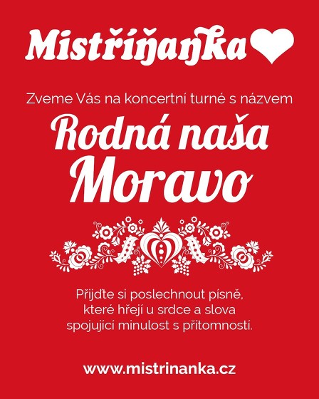 Plakát události DH Mistříňanka - Rodná naša Moravo