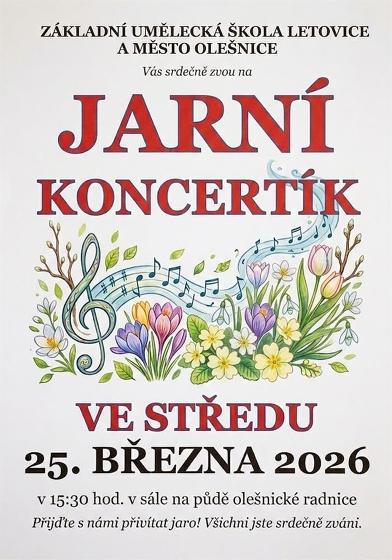 Plakát události Jarní koncertík, Olešnice
