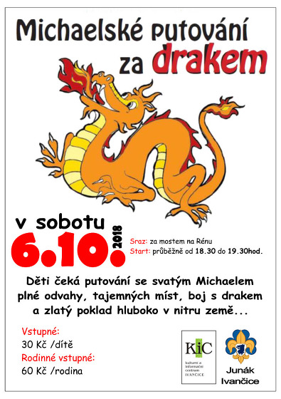 Plakát události Michaelské putování za drakem