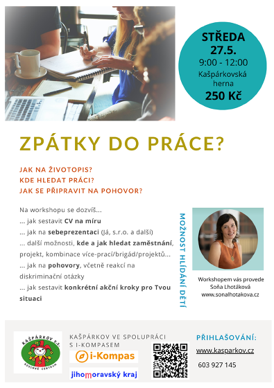 Plakát události Workshop - Zpátky do práce?