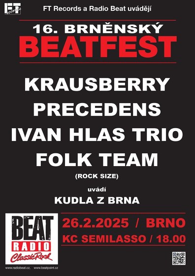 Plakát události 16. Brněnský Beatfest 2025