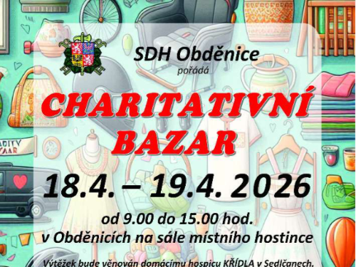 Plakát události Charitativní bazar - SDH Obděnice