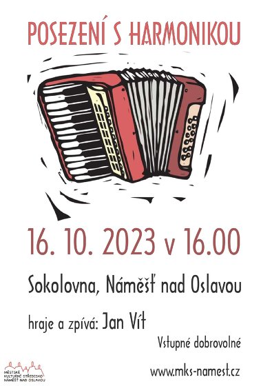 Plakát události Posezení s harmonikou