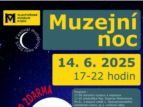 Plakát události Muzejní noc
