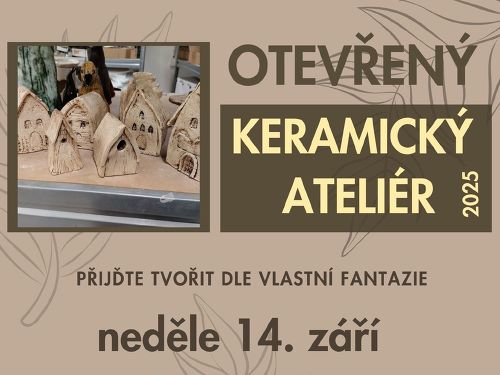 Plakát události Otevřený keramický ateliér 14.9.25