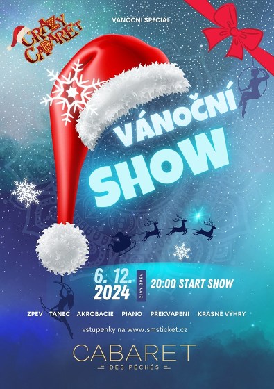 Plakát události Crazy Cabaret: Vánoční show