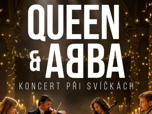 Plakát události Hudba QUEEN & ABBA při svíčkách
