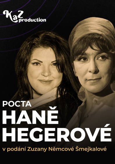 Plakát události Pocta Haně Hegerové na řece Vltavě