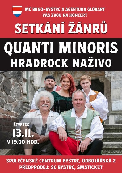 Plakát události QUANTI MINORIS – Hradrock naživo