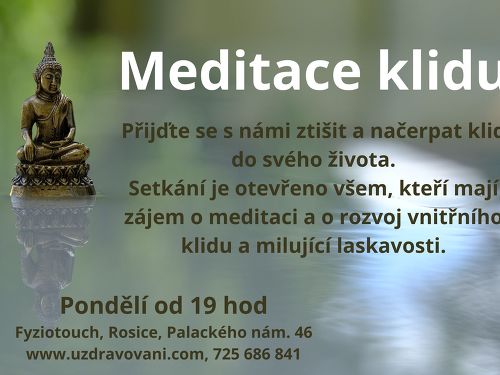 Plakát události Meditace klidu