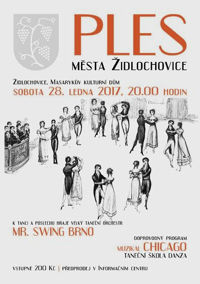 Plakát události Ples města Židlochovice