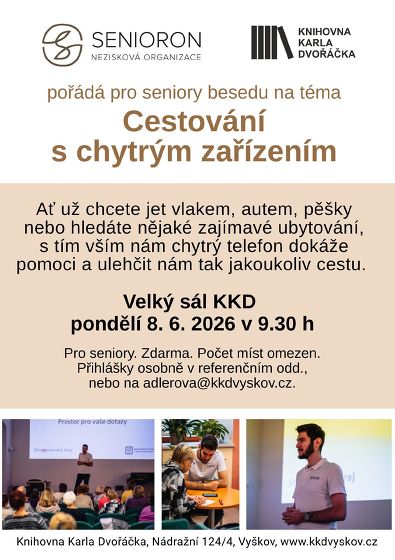 Plakát události SeniorOn: Cestování s chytrým zařízením