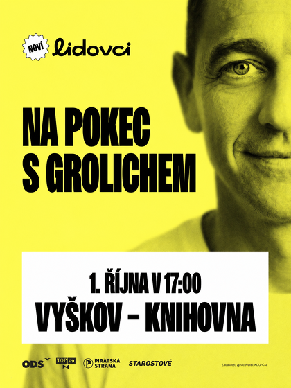 Plakát události Na pokec s Grolichem