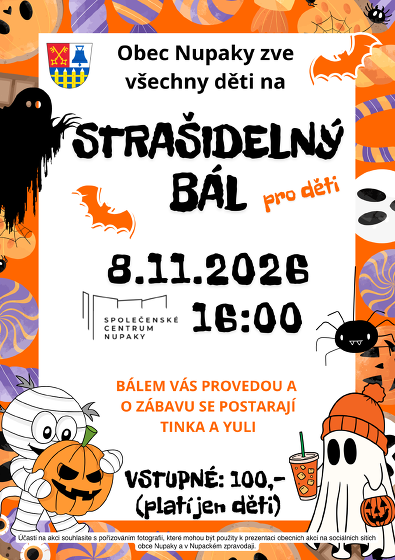 Plakát události Strašidelný bál pro děti
