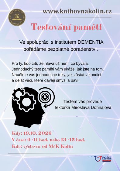 Plakát události Testování paměti - odpoledne