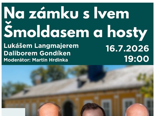 Plakát události Na zámku s Ivo Šmoldasem a hosty