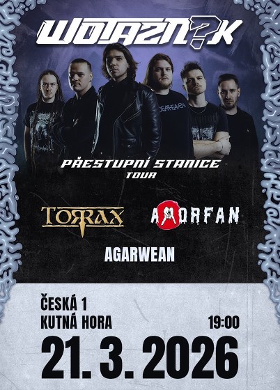 Plakát události Wotazník + hosté | PŘESTUPNÍ STANICE TOUR | Kutná Hora