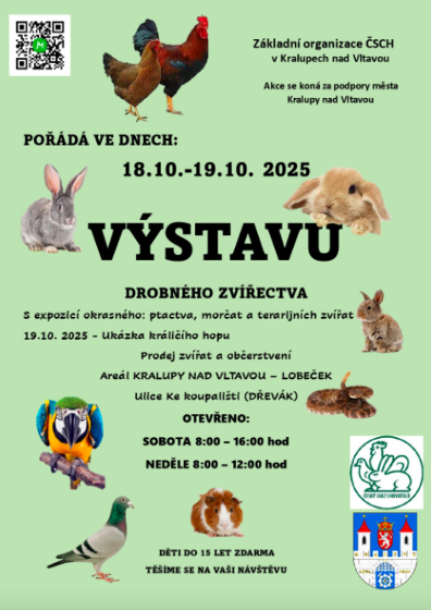 Plakát události Výstava drobného zvířectva