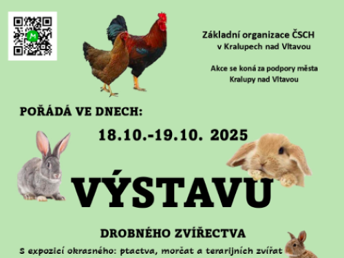 Plakát události Výstava drobného zvířectva