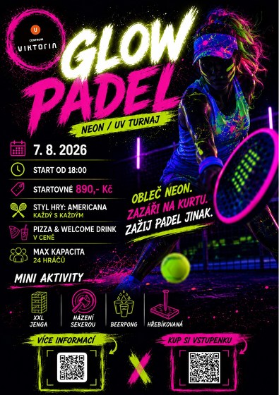 Plakát události Glow padel