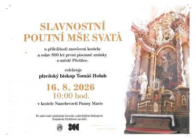 Plakát události Slavnostní poutní mše svatá