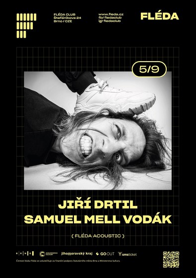 Plakát události Fléda Acoustic: Jiří Drtil + Samuel Mell Vodák