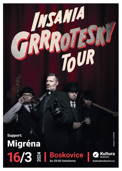 Plakát události INSANIA: Grrrotesky Tour
