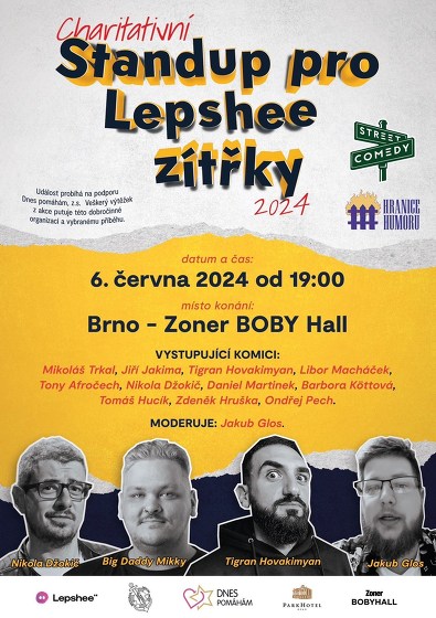Plakát události Standup pro lepshee zítřky