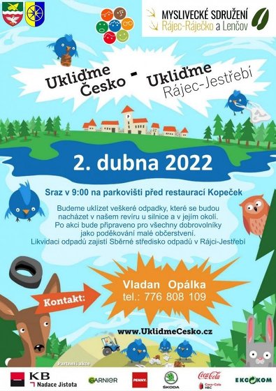 Plakát události Ukliďme Česko - Ukliďme Rájec-Jestřebí