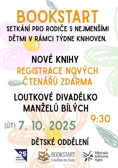 Plakát události Bookstart - s knížkou do života