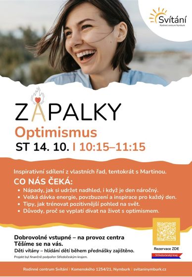 Plakát události Zápalky: Optimismus