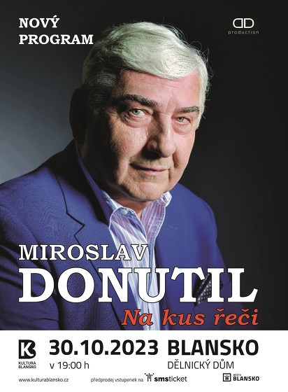 Plakát události Miroslav Donutil - Na kus řeči