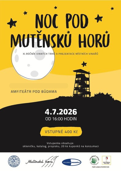 Plakát události Noc pod Mutěnsků horů 2026