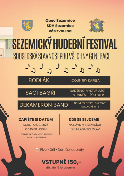 Plakát události Sezemický hudební festival