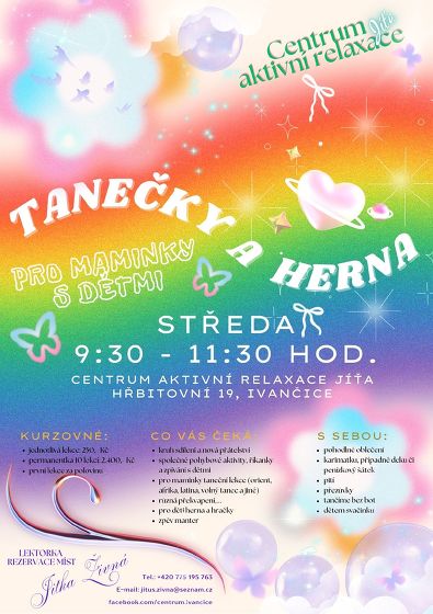 Plakát události Tanečky a herna pro maminky s dětmi