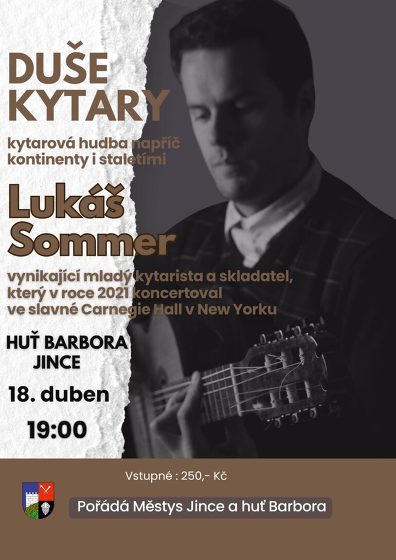 Plakát události Duše kytary – Lukáš Sommer