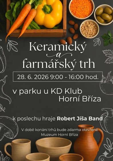 Plakát události Keramický a farmářský trh