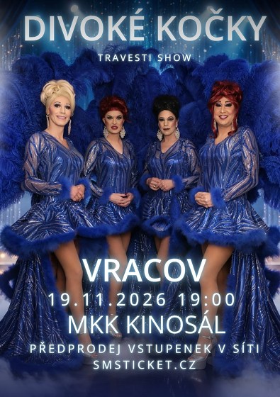 Plakát události Travesti show Divoké kočky ve Vracově